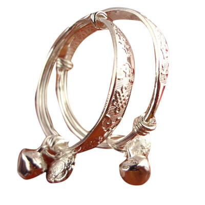 

A Pair Baby Girls Boys Tibet Bracelet with Cabinet Bangle Party Jewelry Gift