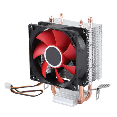 

Greensen Mini PC CPU Cooler Single Silent Fan 2 Copper Pipe Computer Case Cooler RedCase Fan Computer Case Cooling Fan
