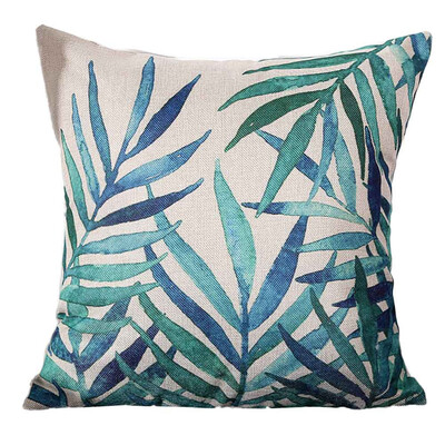 

〖Follure〗Pastoral Style Square Pillow Cover Cushion Case Toss Pillowcase Hidden Closure