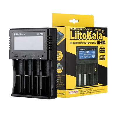 

LiitoKala Lii-PD4 LCD Smart Universal Battery Charger with USB Output for Rechatgeable Batteries Ni-MH Ni-Cd A AA AAA SC Li-ion