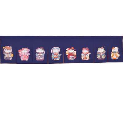 

Fu cat cortina horizontal larga y cálida