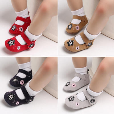

Toddler Baby Shoes Newborn Kid Girls Soft Soled Princess Crib Shoes Prewalker