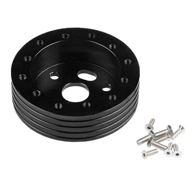 

Car 1 Steering Wheel Pad Heightening 6 To 3 Hole Steering Wheel Adapter Black