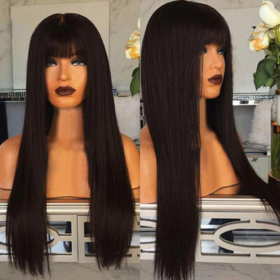 

〖Follure〗Fashion Synthetic Long Black Straight Natural Hair Full Wigs For Women