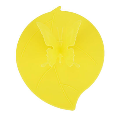 

Leaf Shape Butterfly Silicone Cup Cover Heat Resistant Leakproof Cups Lid