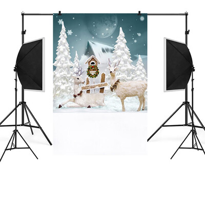 

〖Follure〗Christmas Backdrops Snow Vinyl 3x5FT Background Photography Studio