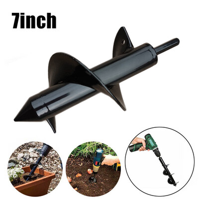 

18CM Garden Auger Digging Spiral Drill Bit For Planting Bulbs Seedling Planter