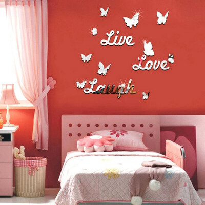 

〖Follure〗Live Laugh Love Quote Removable Wall Art Stickers Mirror Decal DIY Room Decor A