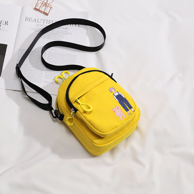 

New canvas recreational slanting bags on INS overfire Korean version of Baitao fashionable one-shoulder tidal bags