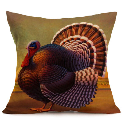 

Tailored Happy Fall Thanksgiving Day Soft Linen Pillow Case Cushion Cover Home Decor