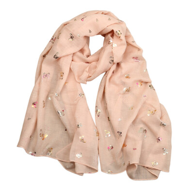 

Gobestart Lady Butterfly Print Long Wrap Womens Shawl Pashmina Stole Scarf Scarves