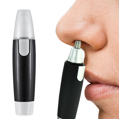 

Mini Portable Electric Nose Ear Hair Trimmer Battery Powered Facial Hair Remover Nosehair Clipper