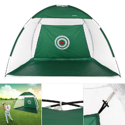 

TOMSHOO 10 Golf Practice Hit Net Hitting Cage Training Tent with Carry Bag