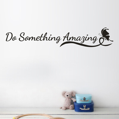 

〖Follure〗Do Something Amazing Home Decor Wall Sticker Decal Bedroom Vinyl Art Mural