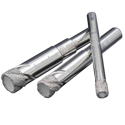 

jiang cheng 2pcs Vacuum Brazed Core drill Bit diamond hole saw 6-12mm for Opening And Coring on Granite Marble Stone Ceramic