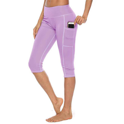 

Tailored Womens Tights Yoga Shorts Workout Pants Running Leggings with Pocket