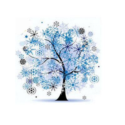 

Gobestart DIY Cross Stitch Kits Handmade Needlework Embroidery Kits Colorful Tree Home