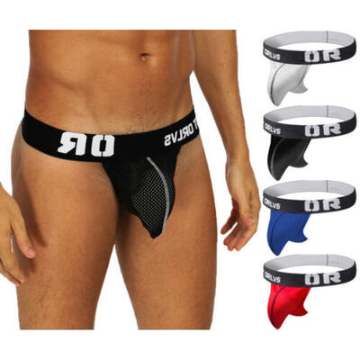

OR Mens Sexy Lingerie T-back Thong G-String Jockstrap Hollow Underwear Underpant