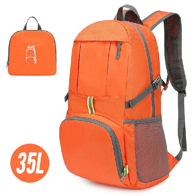 

35L Lightweight Folding Backpack Water Repellent Bag Pack for Camping Climbing Hiking Traveling Schooling