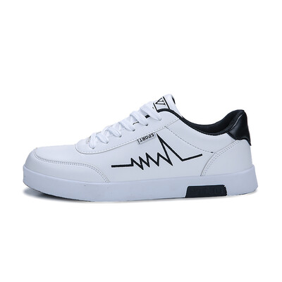 

Men CasuaL PU Shoes 2019 New Fashion Sneakers Summer Trainers Leisure Shoes Mens Flats Lace Up Hoes Chaussures Pour Hommes