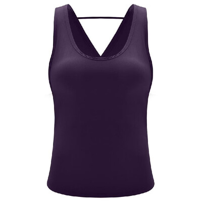 

Womens Yoga Shirts Open Back Tops Sleeveless Workout Shirt Sports Sexy Open Back Tank