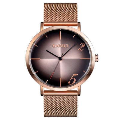 

SKMEI 9200 Quartz Wristwatch Waterproof Simple Fashionable Curved Mirror Watch