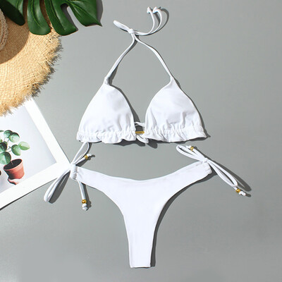 

Saidsome Womens Sexy Swimsuit Bikini Solid Color Split Swimsuit Bikini