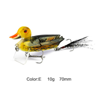 

3D Duck Topwater Fishing Lure Floating Artificial Bait Floating Bait With Hooks Hard Fishing Wobblers Tackle Fishing Accessories