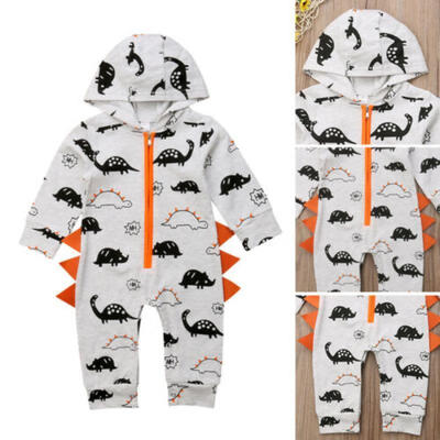 

Organic Cotton Baby Boy Girl Animal Hooded Zipper Romper Jumpsuit Outfit Clothes