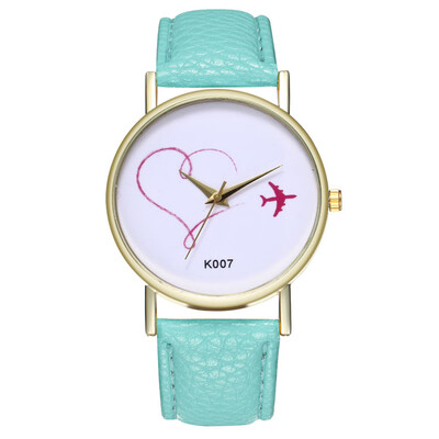 

Women Watches Exquistite Simple Luxury Fashion Cute Airplane Pattern Female Watch Reloj De Mujer Kol Saati