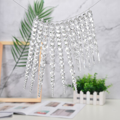

〖Follure〗Acrylic Snowflake Christmas Wedding Tree Hanging Decoration Decoration For DIY P