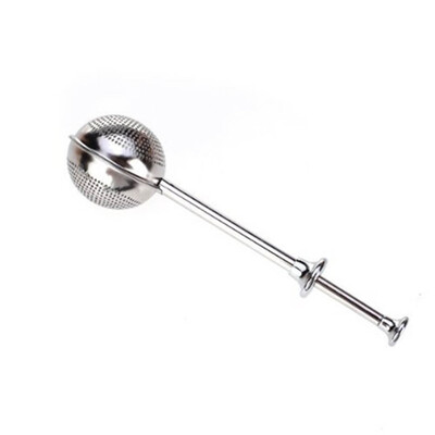 

Stainless Steel Ball Shape Tea Infuser Strainer Push Style Mesh Infuser Filter
