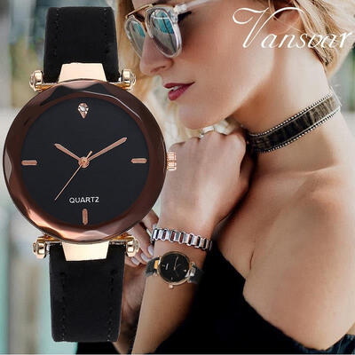 

Vansvar Brand Women Watch Luxury Brand Casual Simple Quartz Clock For Women Leather Strap Wrist Watches