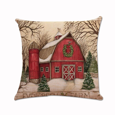 

Siaonvr Christmas Xmas Santa Claus Cushion Cover Pillow Case Square Car Home Decor
