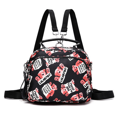 

Womens Canvas Backpack Mini Korean version of nylon Oxford cotton-wrapped womens style