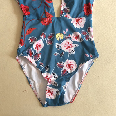 

Roseonmyhand Sexy Floral One Piece Swimsuit Swimwear Bikini Women Floral One