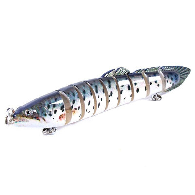

14cm 214g Lifelike Multi-jointed 9-segment Artificial Hard Bait Fishing Lure Swimbait Crankbait Fish Treble Hook Tackle