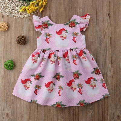 

Princess Kids Baby Girls Christmas Xmas Party Pageant Tutu Dress Costume 6M-5Y