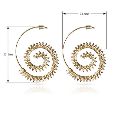 

1 Pair Fashion Romantic spiral stud Earring Ear Stud Earrings for women Statement Jewelry