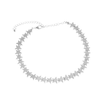 

Cool Adjustable Shinning Star Women Necklace Choker Girl Cute Silver Gold Chain Gift Jewelry