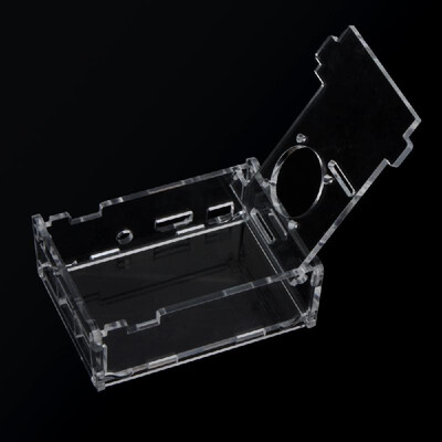 

Clear Case Cover Transparent Shell Box for Raspberry Pi 2 Model B Support Fan Installation