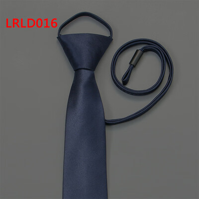 

Pull rope tie 7 cm business easy to pull zipper tie mens logo