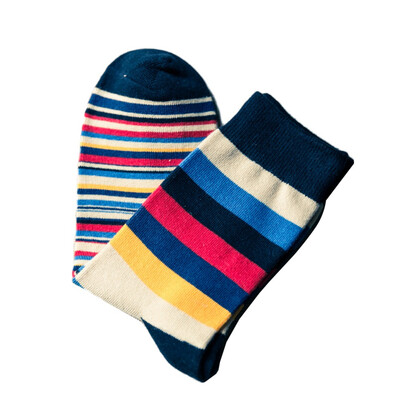 Mens Funny Striped Cotton Socks Gift Idea Great Birthday & Party Gift