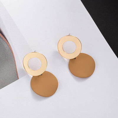 

New Simple Metal Ring Geometrical Modelling Earrings Women Fashion Earrings