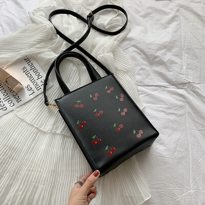 

Qiao Bani 2019 new Korean fashion Dongdaemun printing small cherry killer bag shoulder shoulder diagonal female bag