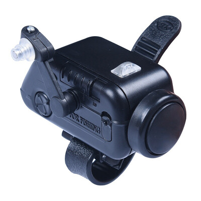 

High Sensitive Fish Bite Alarm Black Adjustable Volume Fishing Rod Signal Device Bait Alertor ABS Plastic Fish Alarm