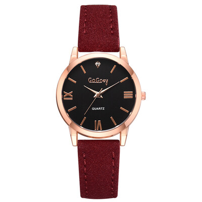 

Womens watch Roman word scale dial pu with student watch