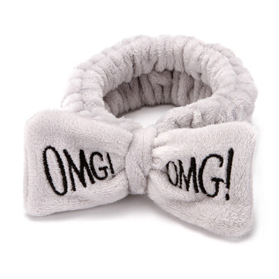 

Letter "OMG" Coral Fleece Soft Bow Headbands For Women Girls Cute Hair Holder Hairbands Hair Bands Headwear Hair Accessories