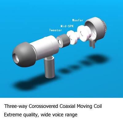 

In-Ear Coaxial Three-way Corossovered Earphone Moving Coil Stereo Headset