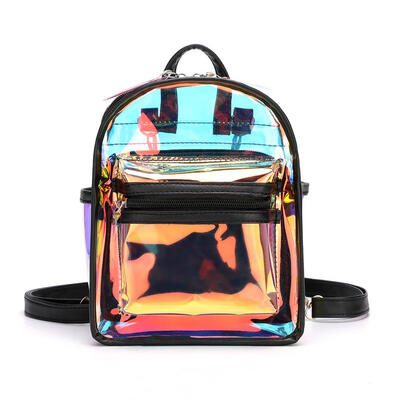 

2pcsset Clear Laser Backpacks Women Shoulder Messenger School Bags Clutch